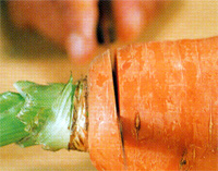 Листики из моркови
