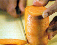 Изготовление украшений из морковки